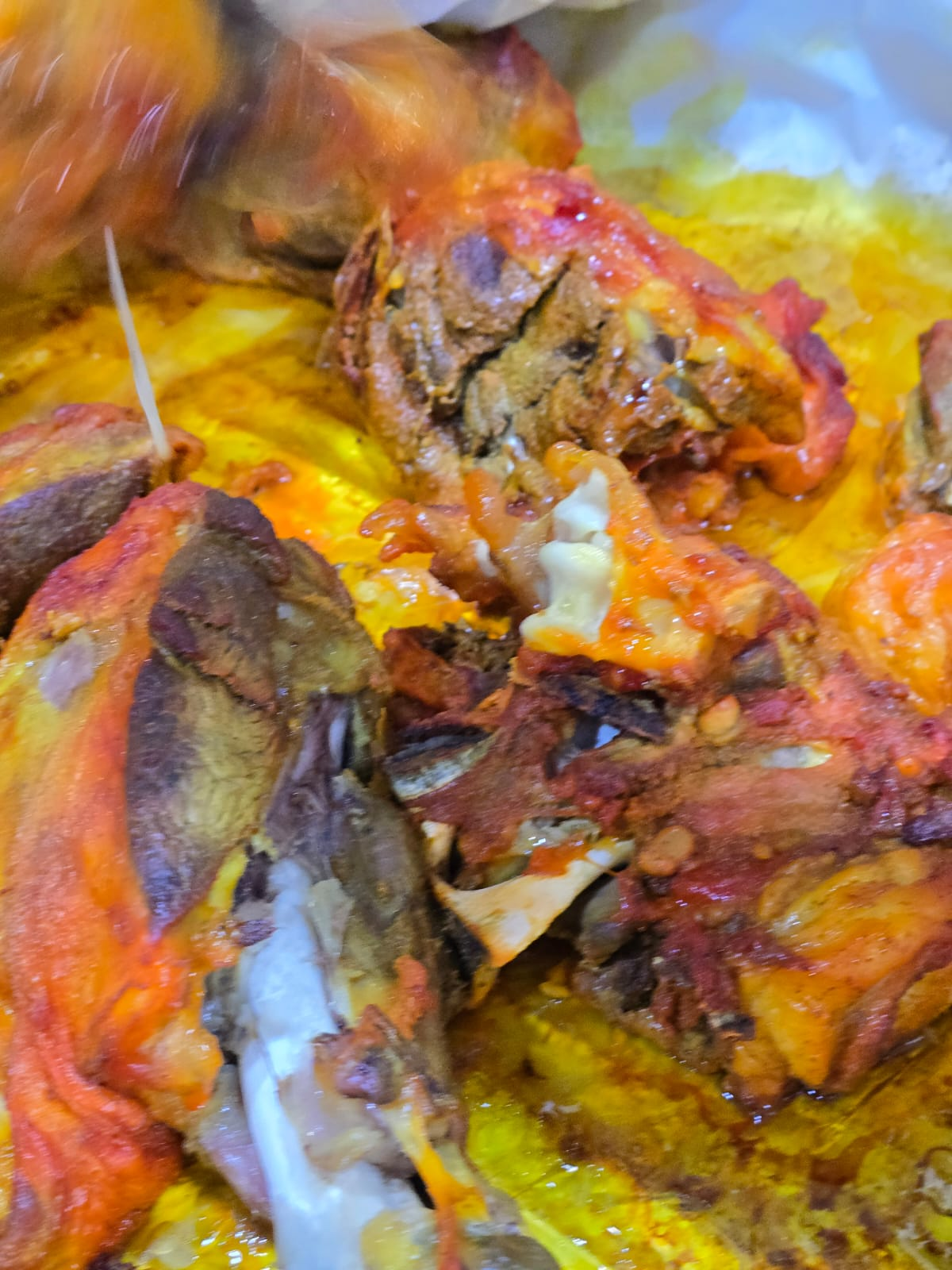 لحم مطهو مع الأرز
